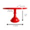 Stylish Red Melamine Pedestal Cake Stand – Durable, BPA-Free & Dishwasher Safe for Holidays & Parties